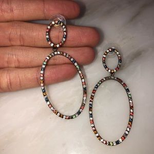 J Crew multi color earrings